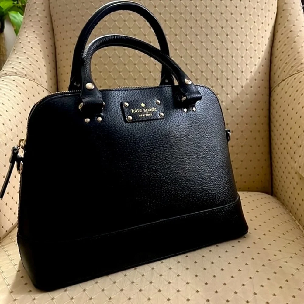 Kate Spade ♠️ New York Grove Street Carli black satchel LIKE NEW! - Picture 2 of 16